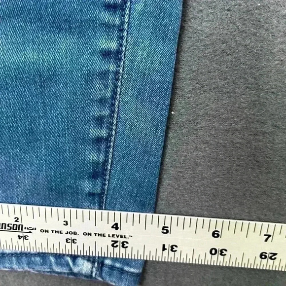 Abercrombie & Fitch jeans Women’s 2R 26/29 blue denim tapered stretch - Picture 6 of 9